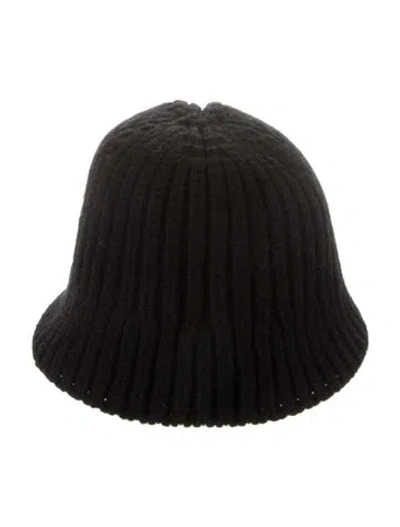 Pre-owned Eugenia Kim Knitted Solid Beanie. In Black