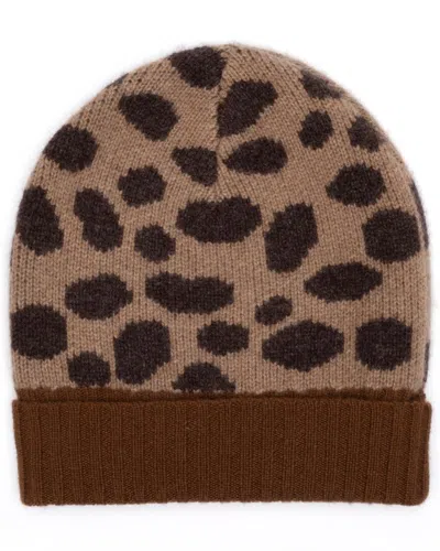 EUGENIA KIM EUGENIA KIM LEOPARD INTARSIA CASHMERE HAT