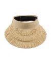Eugenia Kim Lexi Fringed Visor In Neutral