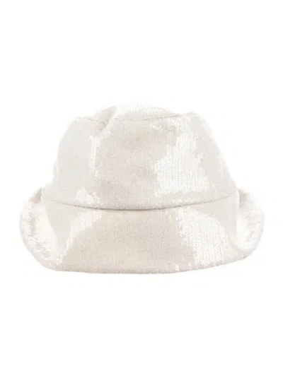 Pre-owned Eugenia Kim Linen Hat W/tags In Neutral