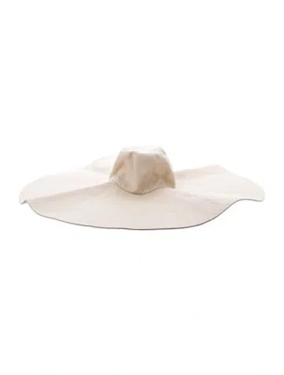 Pre-owned Eugenia Kim Linen Sun Hat In Neutral