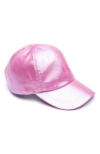 Eugenia Kim Lo Holographic Baseball Cap In Pink