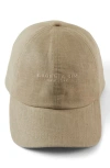 Eugenia Kim Lo Linen Baseball Cap In Khaki