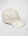 EUGENIA KIM LO SEQUIN TWEED BASEBALL CAP