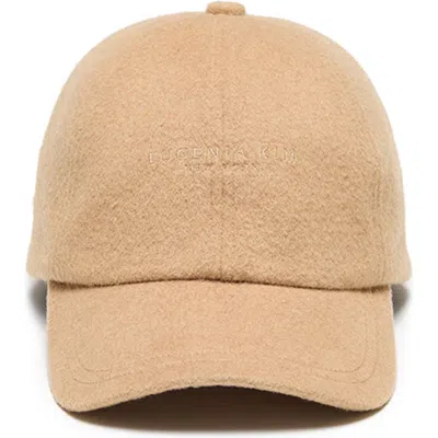 Eugenia Kim Lo Wool Blend Baseball Cap In Camel