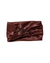 Eugenia Kim Malia Satin Turban Headband In Brown