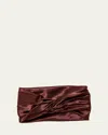 Eugenia Kim Malia Satin Turban Headband In Chocolate