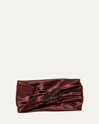 EUGENIA KIM MALIA SATIN TURBAN HEADBAND