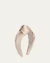 Eugenia Kim Maryn Satin Headband In Champagne