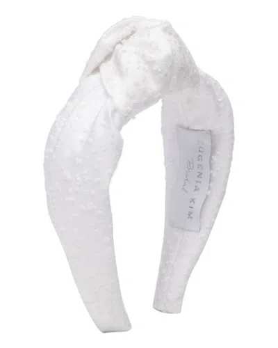 Eugenia Kim Maryn Satin Headband In White