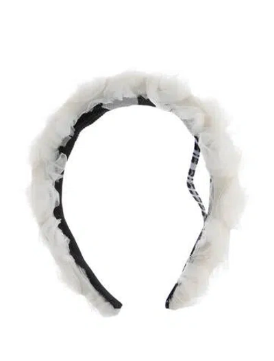 Pre-owned Eugenia Kim Mesh Accented Headband W/tags In White