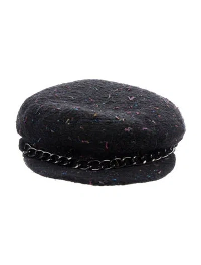 Pre-owned Eugenia Kim Military Cap W/tags In Black