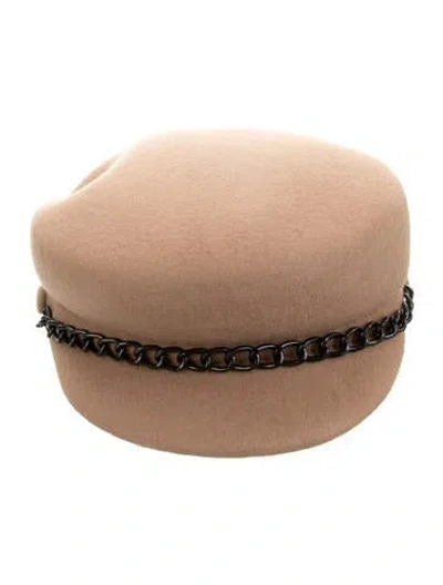 Pre-owned Eugenia Kim Military Cap W/tags In Brown