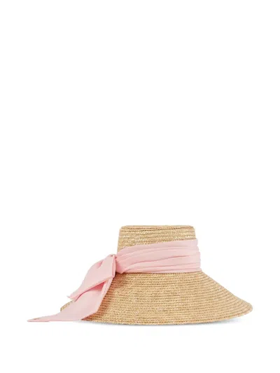 Eugenia Kim Mirabel Bow-detail Straw Hat In Brown