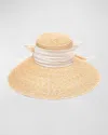Eugenia Kim Mirabel Bow Straw Sun Hat In Natural