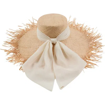 Eugenia Kim Mirabel Scarf Fringed Straw Sun Hat