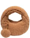 Eugenia Kim Moon Faux Shearling Shoulder Bag In Brown
