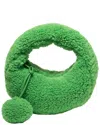 Eugenia Kim Moon Faux Shearling Shoulder Bag In Green