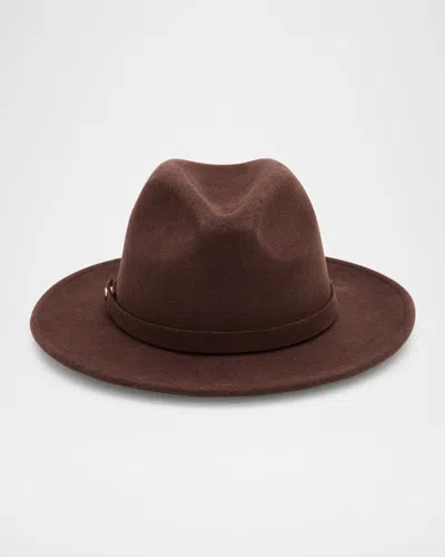 Eugenia Kim Nayla Wool Felt Fedora In Brown