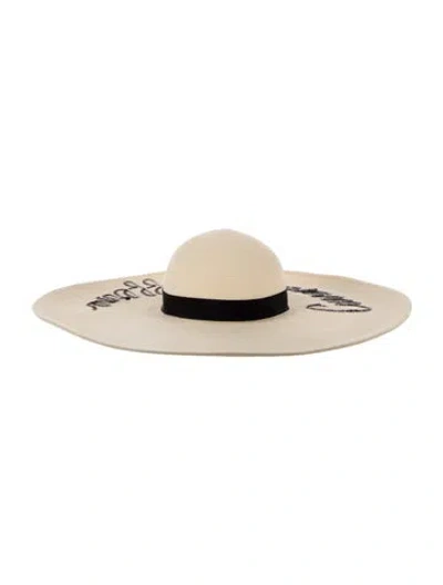 Pre-owned Eugenia Kim Neutral Oversized Sun Hat