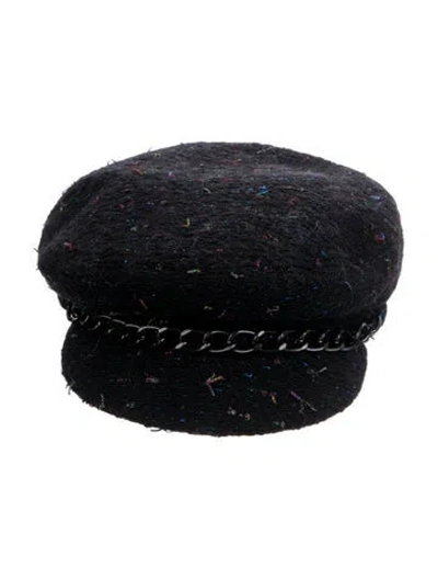 Pre-owned Eugenia Kim Newsboy Cap  W/tags In Black