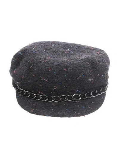 Pre-owned Eugenia Kim Newsboy Cap W/tags In Black