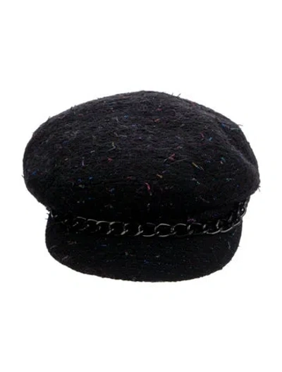 Pre-owned Eugenia Kim Newsboy Cap W/tags In Black