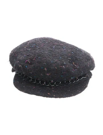 Pre-owned Eugenia Kim Newsboy Cap W/tags In Black