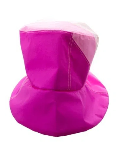 Pre-owned Eugenia Kim Nylon Bucket Hat In Pink