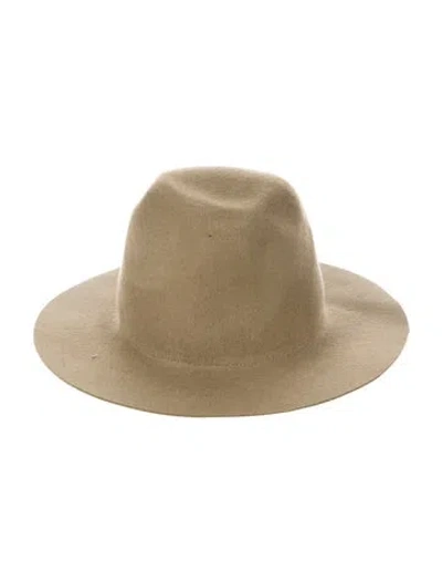 Pre-owned Eugenia Kim Olive Green Fedora Hat W/tags