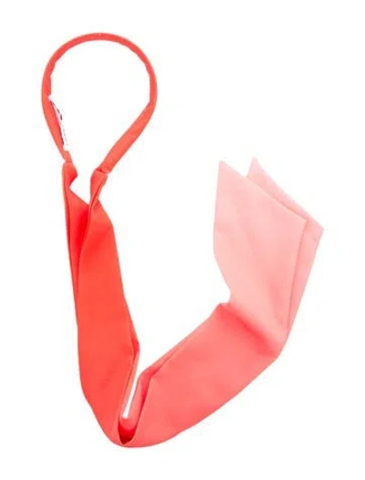 Pre-owned Eugenia Kim Orange Fabric Headband