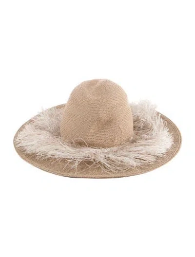 Pre-owned Eugenia Kim Panama Sun Hat In Neutral
