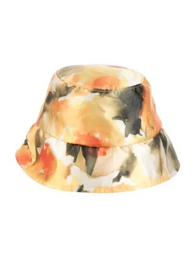 Pre-owned Eugenia Kim Pattern Baja Hat In Orange