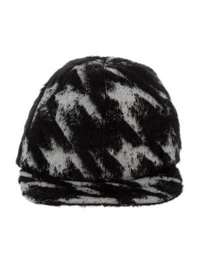 Pre-owned Eugenia Kim Pattern Print Baseball Cap W/tags In Black