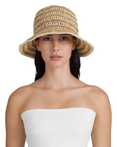 Eugenia Kim Patterned Crochet Bucket Hat In Brown