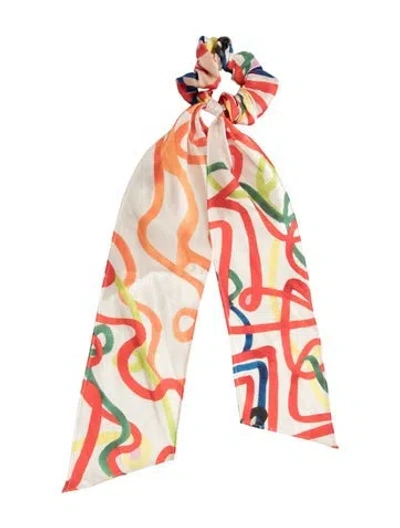 Pre-owned Eugenia Kim Patterned Printed Scrunchies In Neutral