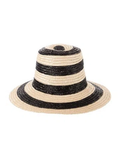 Pre-owned Eugenia Kim Patterned Straw Hat In Neutral