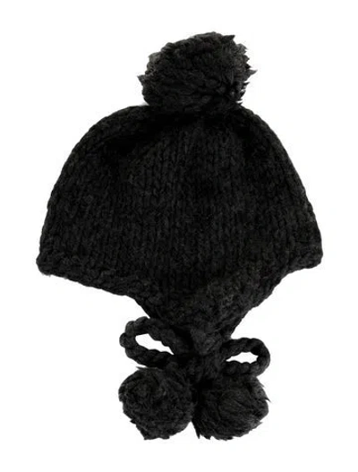 Pre-owned Eugenia Kim Peruvian Wool Knit Beanie In Gray