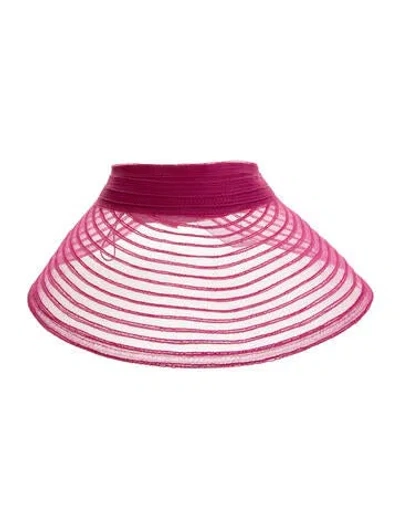 Pre-owned Eugenia Kim Pink Mesh Visor W/tags