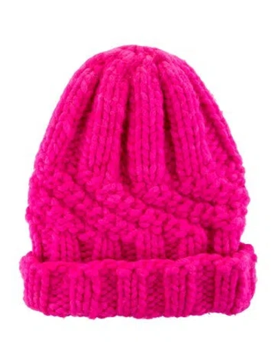 Pre-owned Eugenia Kim Pink Wool Knitted Beanie  W/tags
