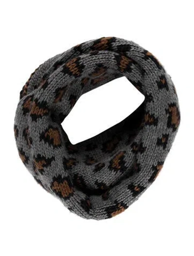 Pre-owned Eugenia Kim Printed Scarf W/ Tags In Gray