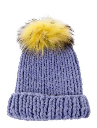 Pre-owned Eugenia Kim Purple Wool Knitted Beanie  W/tags