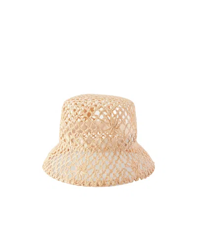 Eugenia Kim Raffia Bucket Hat In Metallic