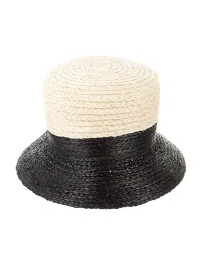 Pre-owned Eugenia Kim Raffia Bucket Hat W/tags In Neutrals