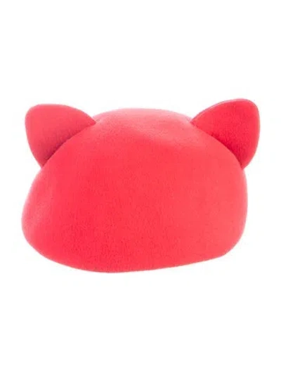 Pre-owned Eugenia Kim Red Wool  Hat Cap