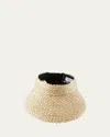 Eugenia Kim Ricky Braided Straw Visor In Ricky