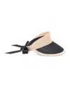 Eugenia Kim Ricky Grosgrain-trimmed Hemp Visor In Natural