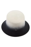 Eugenia Kim Ruby Gradient Wool Asymmetric Bucket Hat In Multi