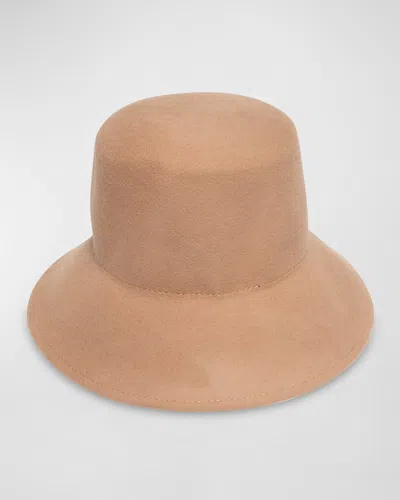 Eugenia Kim Ruby Wool Bucket Hat In Brown