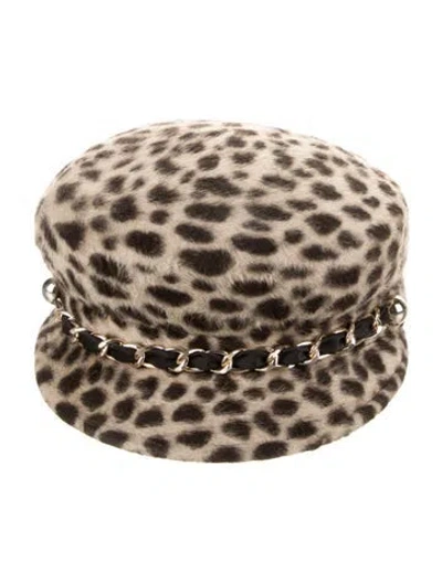 Pre-owned Eugenia Kim Sabrina Cap In Multicolor